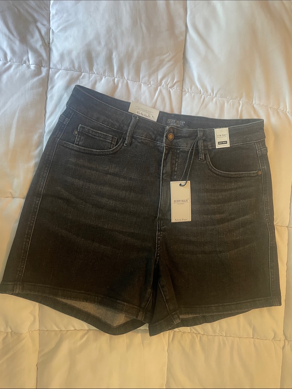 Judy Blue 1XL black jean shorts NWT!